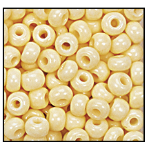 10/0 Preciosa Seed Beads- Opaque Natural