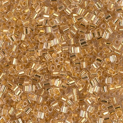 11/0 Cut Miyuki SEED Bead - 24kt Gold Lined Crystal