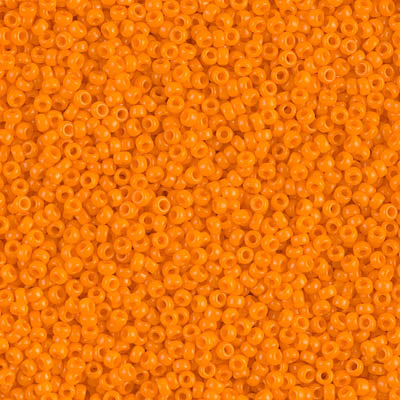 15/0 Miyuki SEED Bead - Opaque Tangerine