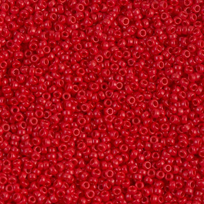 15/0 Miyuki SEED Bead - Opaque Red