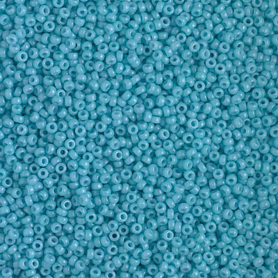 15/0 Miyuki SEED Bead - Duracoat Opaque Nile Blue