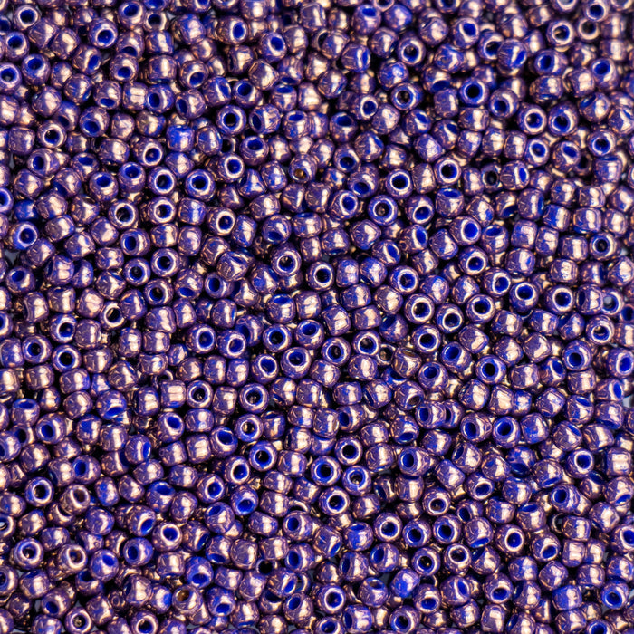 11/0 TOHO Seed Bead - Gilded Marble Blue