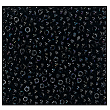 11/0 Preciosa Charlotte Beads - Opaque Black (10 grams)