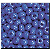 8/0 Preciosa Seed Beads - Opaque Blue