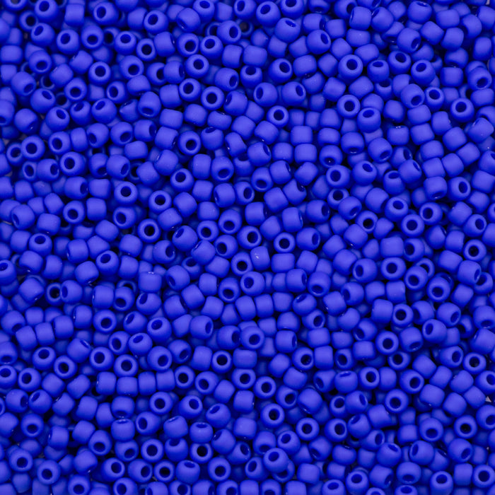 11/0 TOHO Seed Bead - Opaque-Frosted Navy Blue