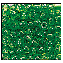 10/0 Preciosa Seed Beads - Transparent Light Green