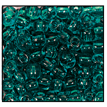10/0 Preciosa Seed Beads - Transparent Blue Zircon