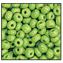 11/0 Preciosa Seed Beads - Opaque Avocado