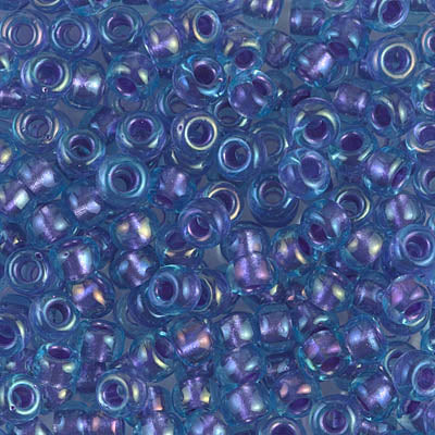 6/0 Miyuki SEED Bead - Sparkling Purple Lined Aqua Luster