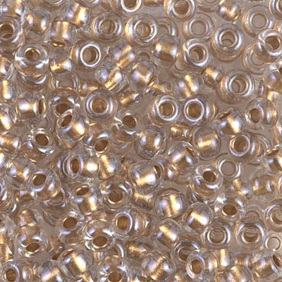 6/0 Miyuki SEED Bead - Sparkling Metallic Gold Lined Crystal