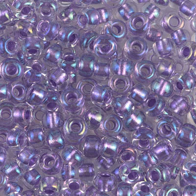 6/0 Miyuki SEED Bead - Sparkling Purple Lined Crystal AB