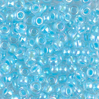 6/0 Miyuki SEED Bead - Aqua Lined Crystal AB