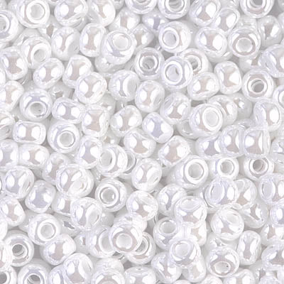 6/0 Miyuki SEED Bead - White Pearl Ceylon