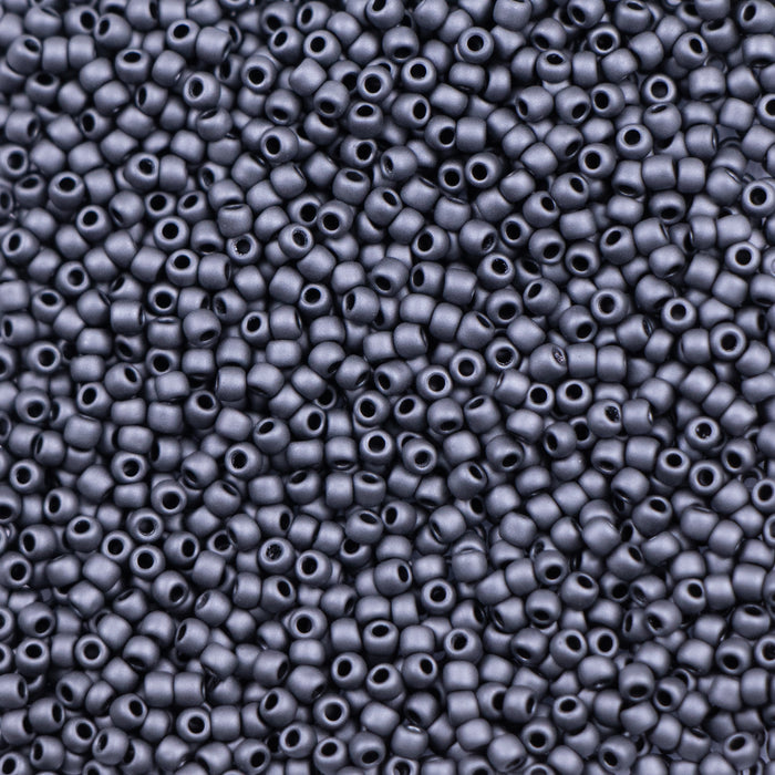 11/0 TOHO Seed Bead - Matte Opaque Grey