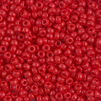 8/0 Miyuki SEED Bead - Opaque Red