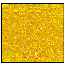 11/0 Preciosa Seed Beads - Transparent Yellow