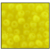 6/0 Preciosa Seed Beads - Opaque Yellow