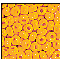 10/0 Preciosa Seed Beads- Opaque Light Orange