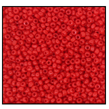 11/0 Preciosa Charlotte Beads - Opaque Red (10 grams)