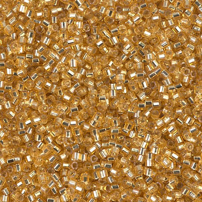 11/0 Cut Miyuki DELICA Beads - Silverlined Gold
