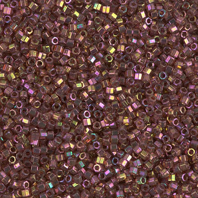 11/0 Cut Miyuki DELICA Beads - Dark Topaz Rainbow Gold Luster