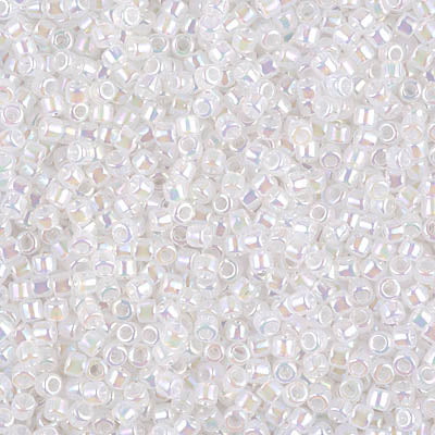 10/0 Miyuki DELICA Beads - White Opal AB