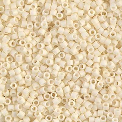 10/0 Miyuki DELICA Beads - Matte Opaque Cream