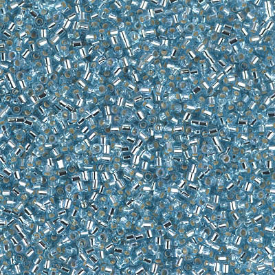 15/0 Miyuki DELICA Beads - Silverlined Aqua