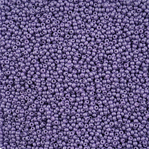 10/0 Preciosa Seed Beads - PermaLux Dyed Chalk Lavender