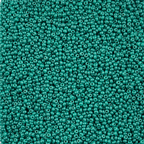 10/0 Preciosa Seed Beads - PermaLux Dyed Chalk Sea Green