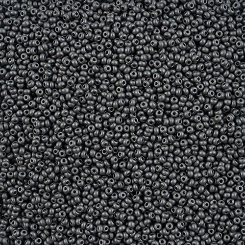 10/0 Preciosa Seed Beads - PermaLux Dyed Chalk Grey