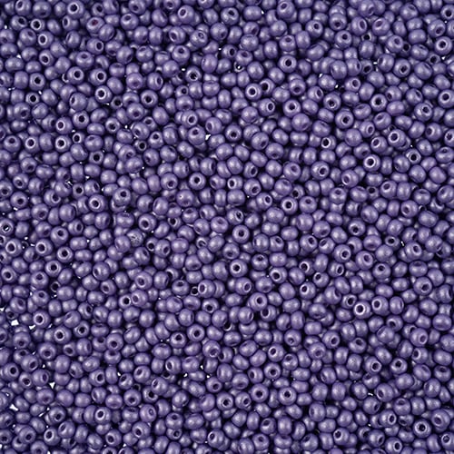 11/0 Preciosa Seed Beads - PermaLux Dyed Chalk Lavender