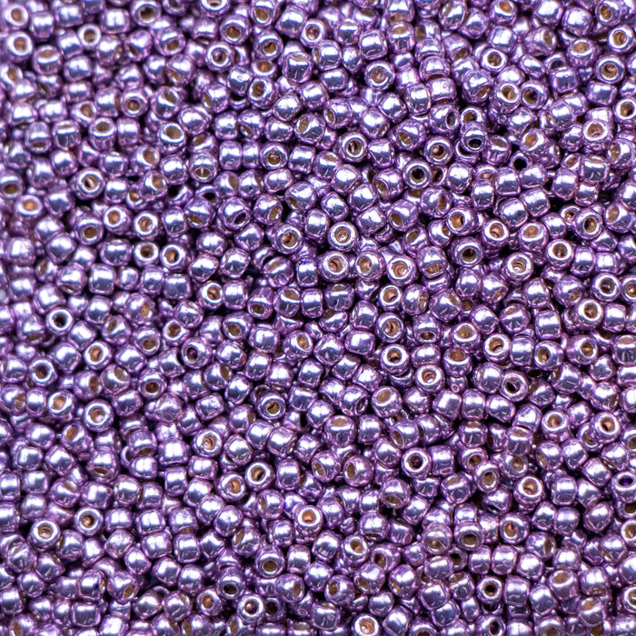 11/0 TOHO Seed Bead - PermaFinish - Galvanized Pale Lilac