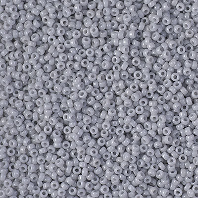 15/0 Miyuki SEED Bead - Opaque Cement Grey