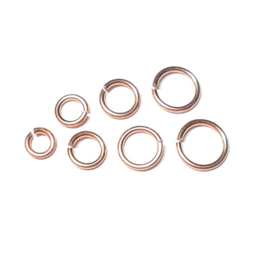 20awg (0.8mm) 7/64in. (2.8mm) ID 3.5AR Bronze Jump Rings