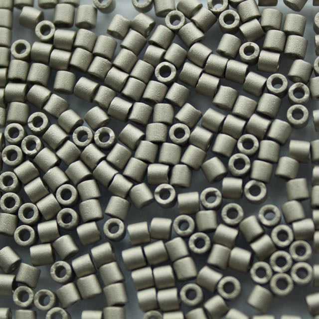 8/0 Miyuki DELICA Beads - Matte Nickel Plated