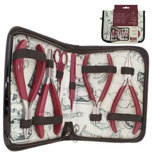 6-Piece Tool Set in Padded, Zippered Travel Case