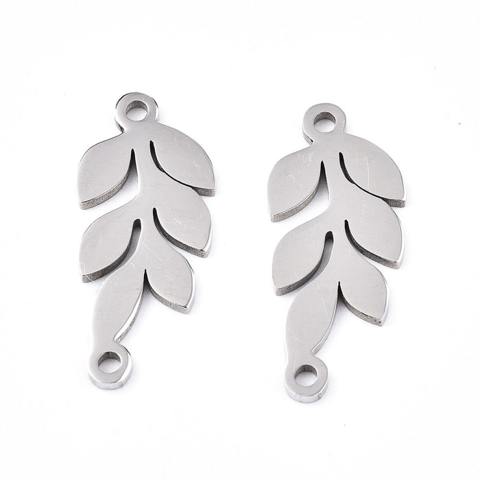 9mm x 20mm Leaf Link - Stainless Steel
