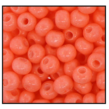 10/0 Preciosa Seed Beads- Opaque Coral***