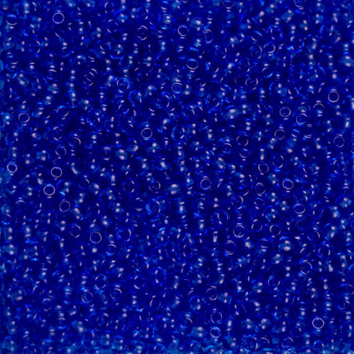 10/0 Preciosa Seed Beads - Transparent Sapphire