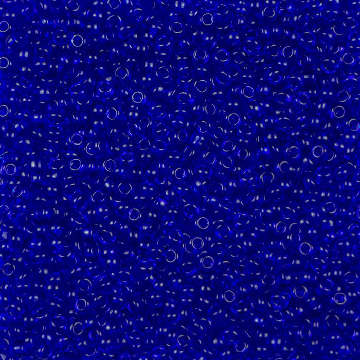 10/0 Preciosa Seed Beads - Transparent Cobalt