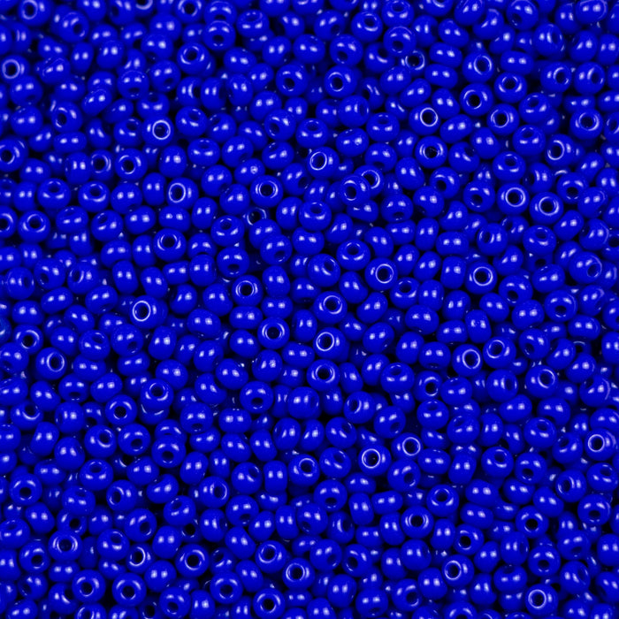 10/0 Preciosa Seed Beads- Opaque Dark Blue