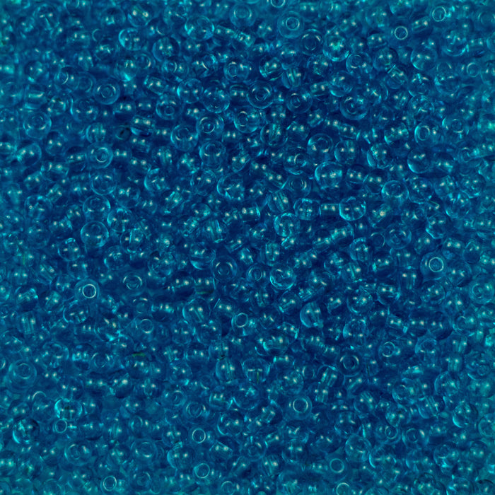 10/0 Preciosa Seed Beads - Transparent Dark Aqua