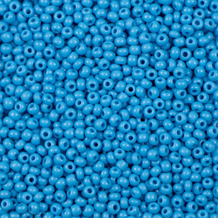 10/0 Preciosa Seed Beads- Opaque Dark Turquoise