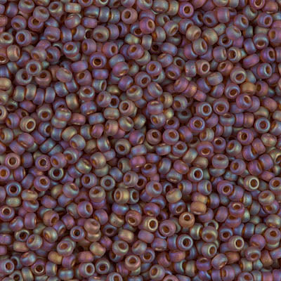 00719 11-0134FR | 11/0 Miyuki SEED Bead - Matte Transparent Dark Topaz AB