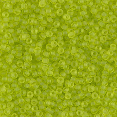 11/0 Miyuki SEED Bead - Matte Transparent Chartreuse