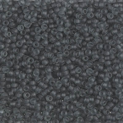 11/0 Miyuki SEED Bead - Matte Transparent Grey
