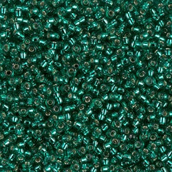 11/0 Miyuki SEED Bead - Silverlined Emerald