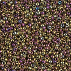 11/0 Miyuki SEED Bead - Metallic Purple Gold Iris