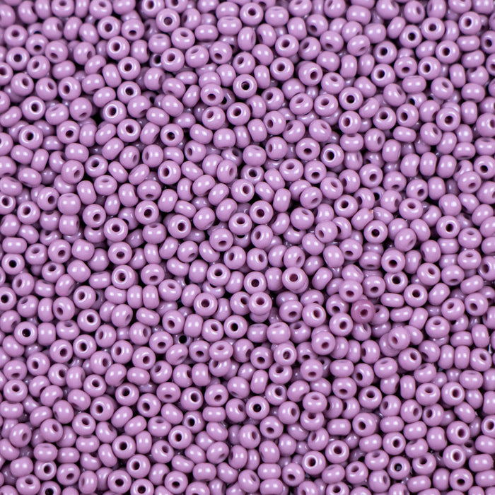 11/0 Preciosa Seed Beads - Opaque Light Amethyst